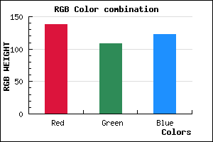 rgb background color #8A6C7B mixer