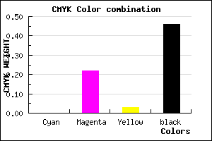 #8A6C86 color CMYK mixer