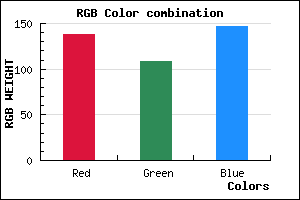 rgb background color #8A6C93 mixer