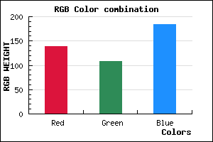 rgb background color #8A6CB8 mixer