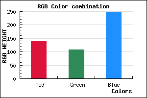 rgb background color #8A6CF8 mixer