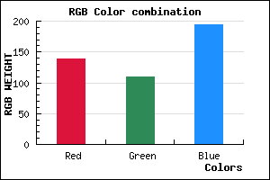 rgb background color #8A6EC2 mixer