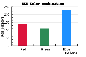 rgb background color #8A6EE6 mixer