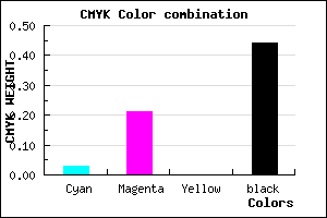 #8A718F color CMYK mixer