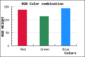 rgb background color #8A718F mixer