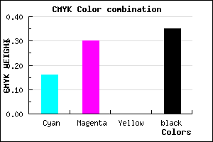 #8A73A5 color CMYK mixer