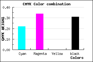 #8A74B0 color CMYK mixer