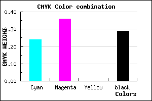 #8A74B6 color CMYK mixer