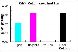 #8A76AE color CMYK mixer