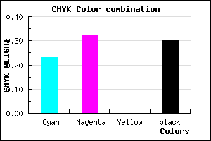 #8A79B3 color CMYK mixer