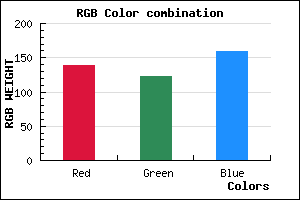 rgb background color #8A7B9F mixer
