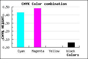 #8A7CF0 color CMYK mixer