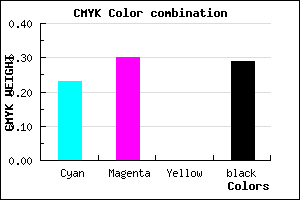 #8A7EB4 color CMYK mixer