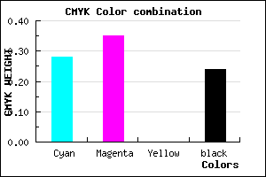 #8A7EC1 color CMYK mixer