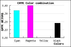 #8A7ED1 color CMYK mixer