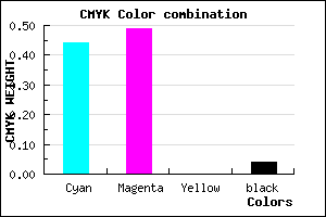 #8A7EF6 color CMYK mixer