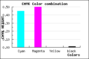 #8A7EFD color CMYK mixer