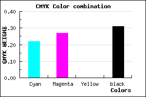 #8A81B1 color CMYK mixer