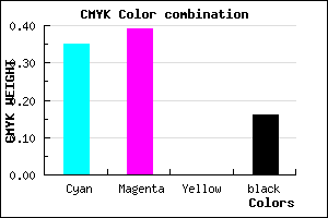 #8A81D5 color CMYK mixer