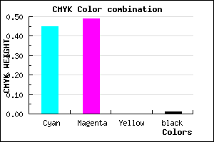 #8A81FD color CMYK mixer