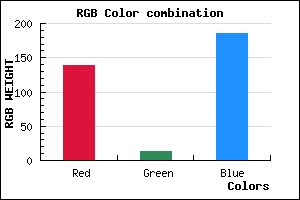 rgb background color #8A0DB9 mixer
