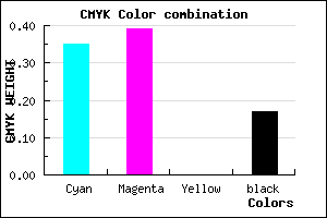 #8A82D4 color CMYK mixer