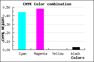 #8A82F8 color CMYK mixer