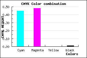 #8A82FC color CMYK mixer