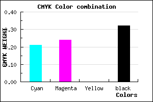 #8A84AE color CMYK mixer