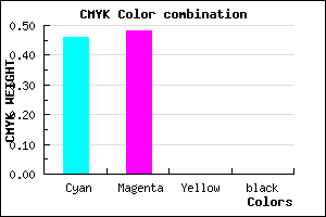 #8A84FF color CMYK mixer