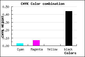 #8A858F color CMYK mixer