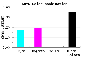 #8A86A6 color CMYK mixer
