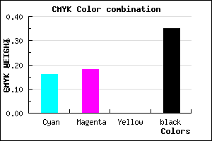 #8A87A5 color CMYK mixer