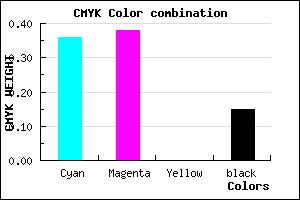#8A87D9 color CMYK mixer