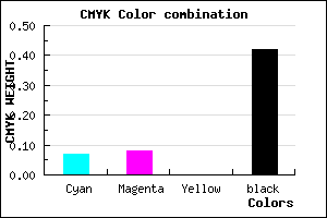 #8A8995 color CMYK mixer