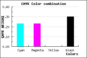 #8A89B3 color CMYK mixer