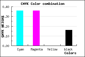 #8A89D7 color CMYK mixer