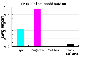 #8A0FF1 color CMYK mixer