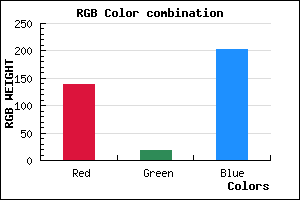 rgb background color #8A12CB mixer