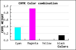 #8A12DC color CMYK mixer