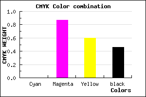 #8A1237 color CMYK mixer