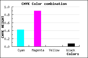 #8A17EE color CMYK mixer