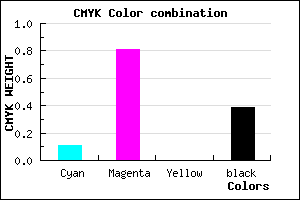 #8A1D9B color CMYK mixer