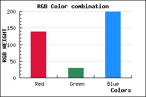 rgb background color #8A1DC7 mixer