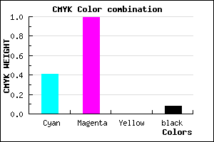 #8A03EB color CMYK mixer