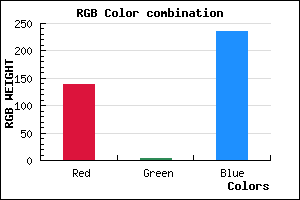rgb background color #8A03EB mixer