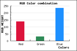 rgb background color #8A1FEB mixer
