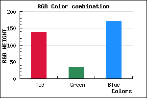 rgb background color #8A21AB mixer