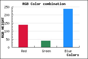 rgb background color #8A29EE mixer