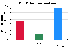 rgb background color #8A2CEB mixer